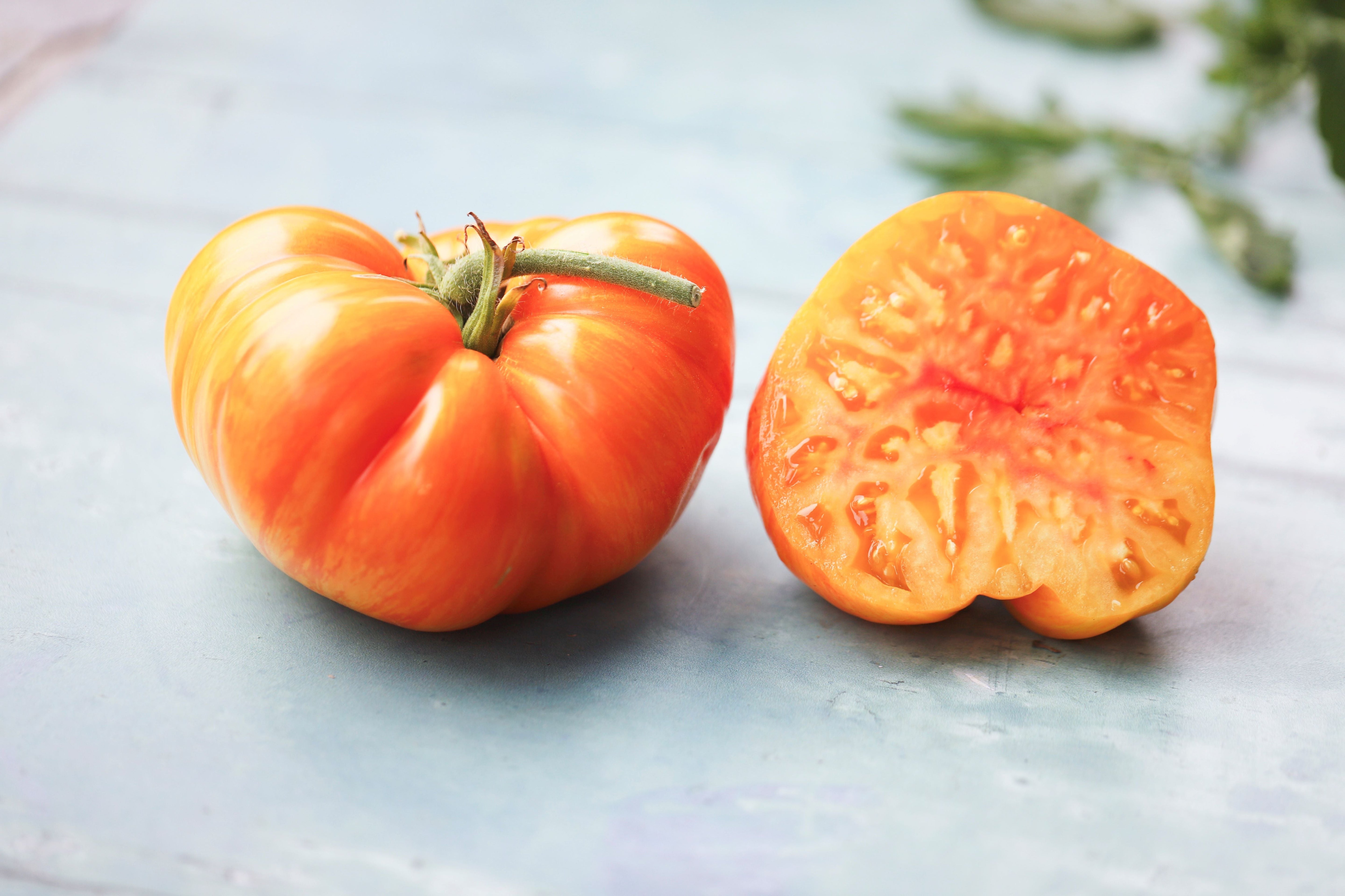 Stripete og flerfargede tomater