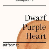 Dwarf Purple Heart, økologiske tomatfrø